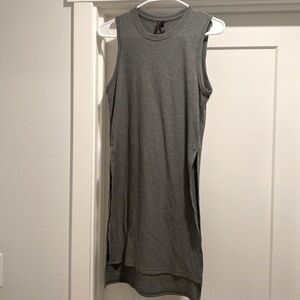 [Betsey Johnson] Performance Olive Green Sleeveless High Low Tunic Women’s Sz XS